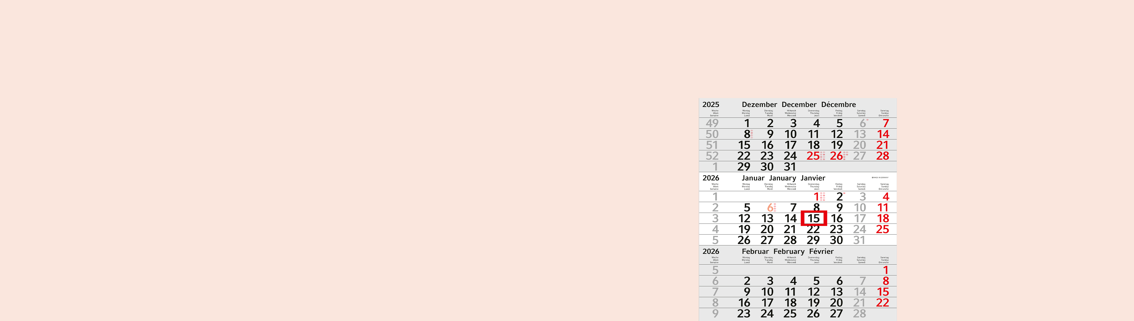Werbekalender 2026 mit Ihrem Logo Werbekalender 2026 mit Ihrem Logo