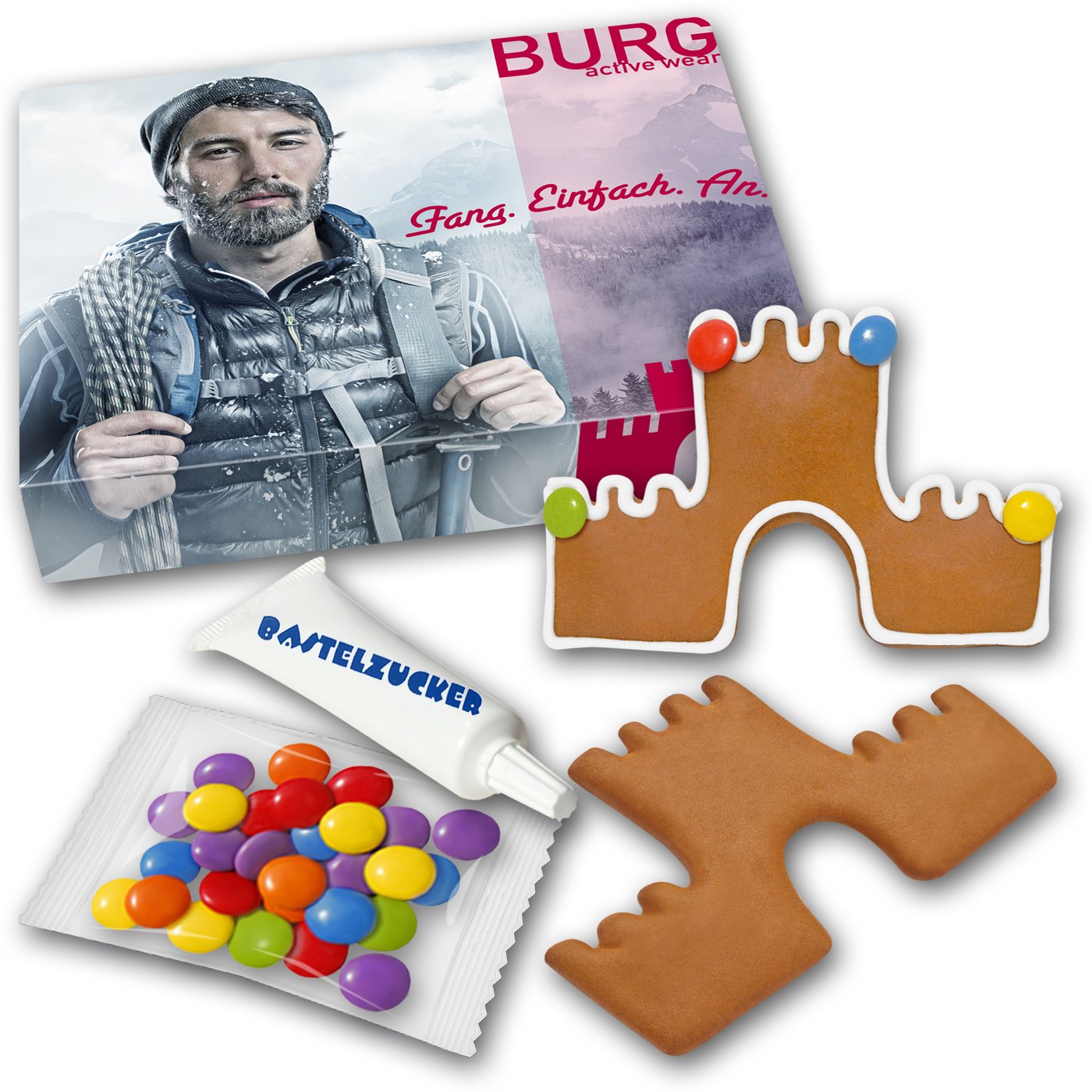 Lebkuchen Sonderform Bastelset