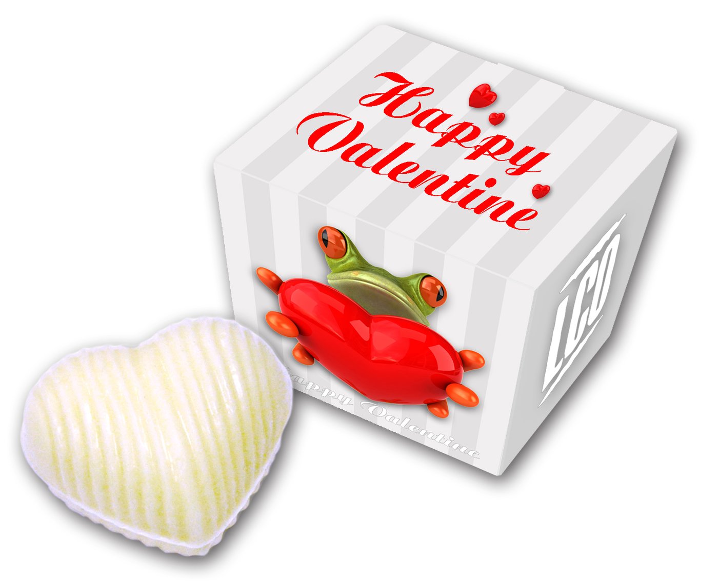 Pralinenherz in Schmuckkarton