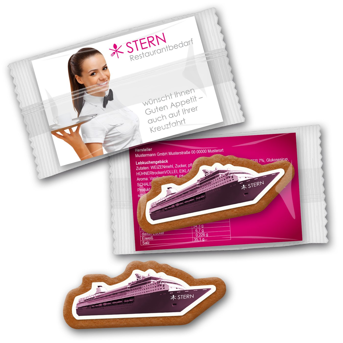 Lebkuchen-Schiff individuell
