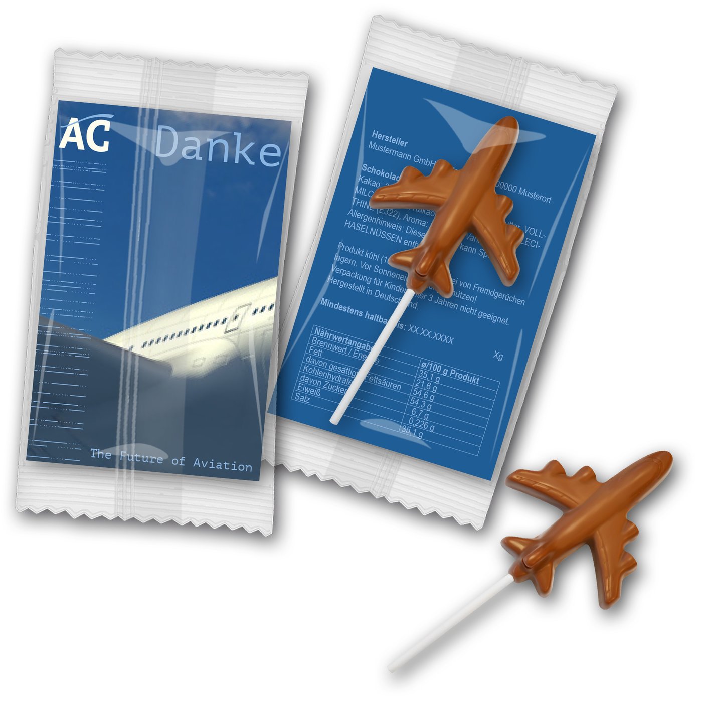 Schokololly Flugzeug