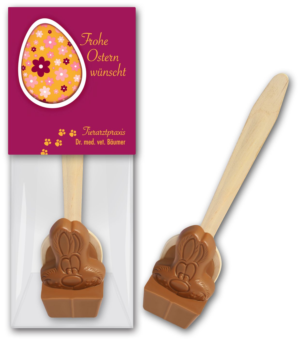Trinkschokolade mit Hasenkopf