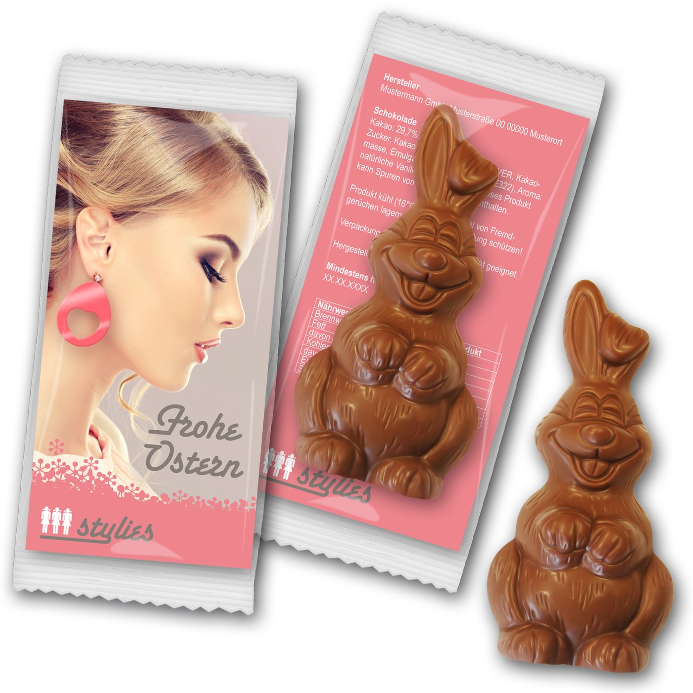 Osterhase Schokolade individuell
