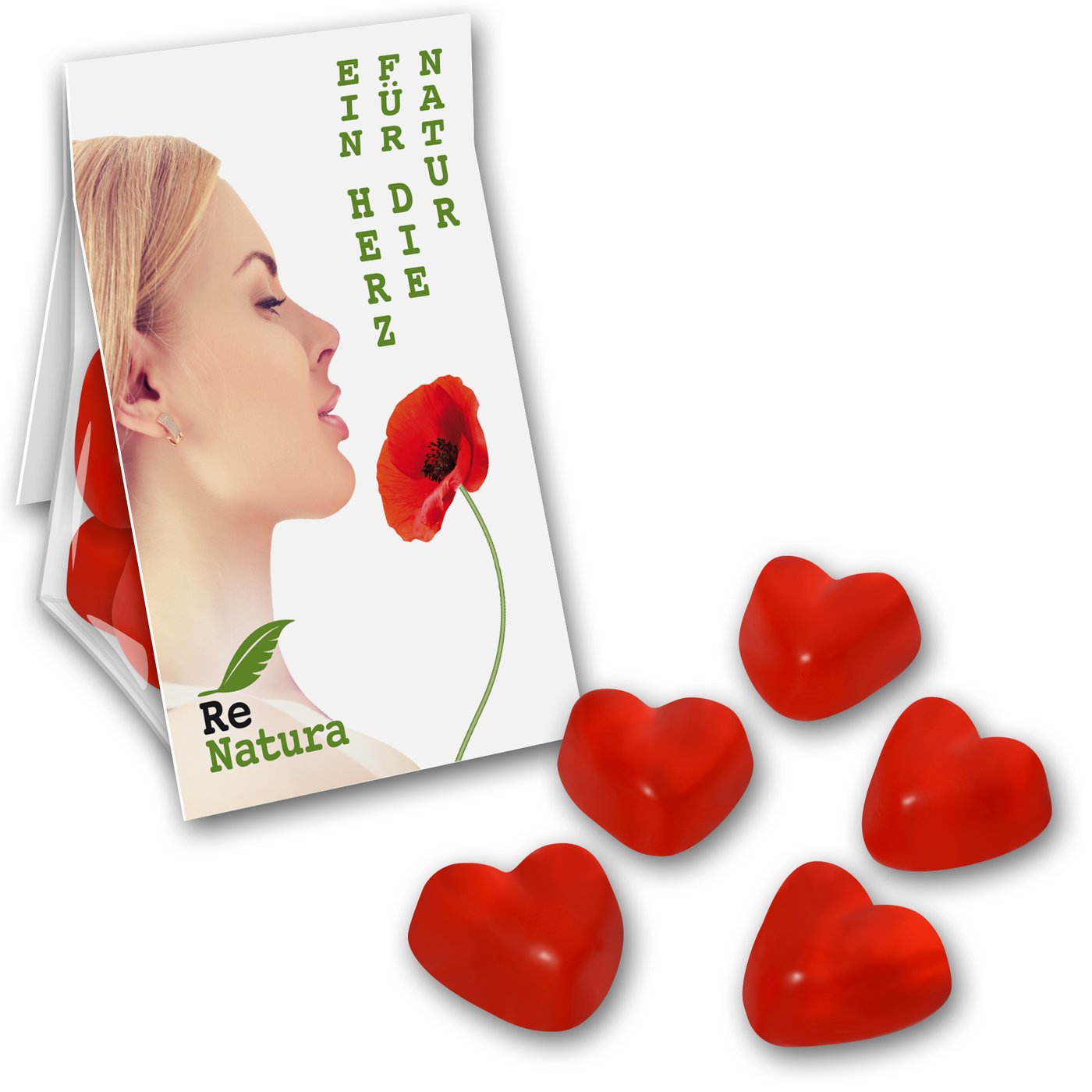 Promobag Herzen Fruchtgummi