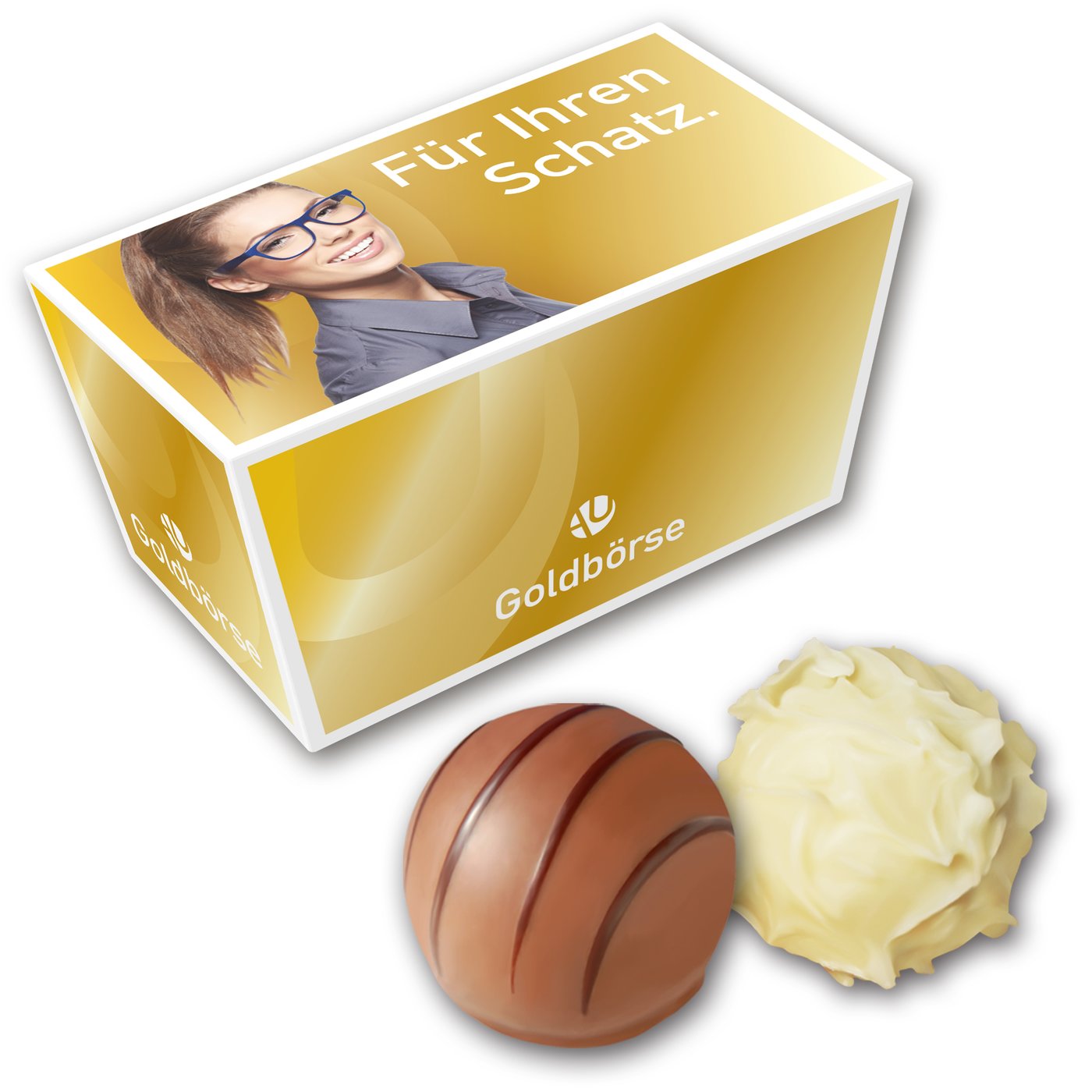 Trüffelbox Zylinder 2er