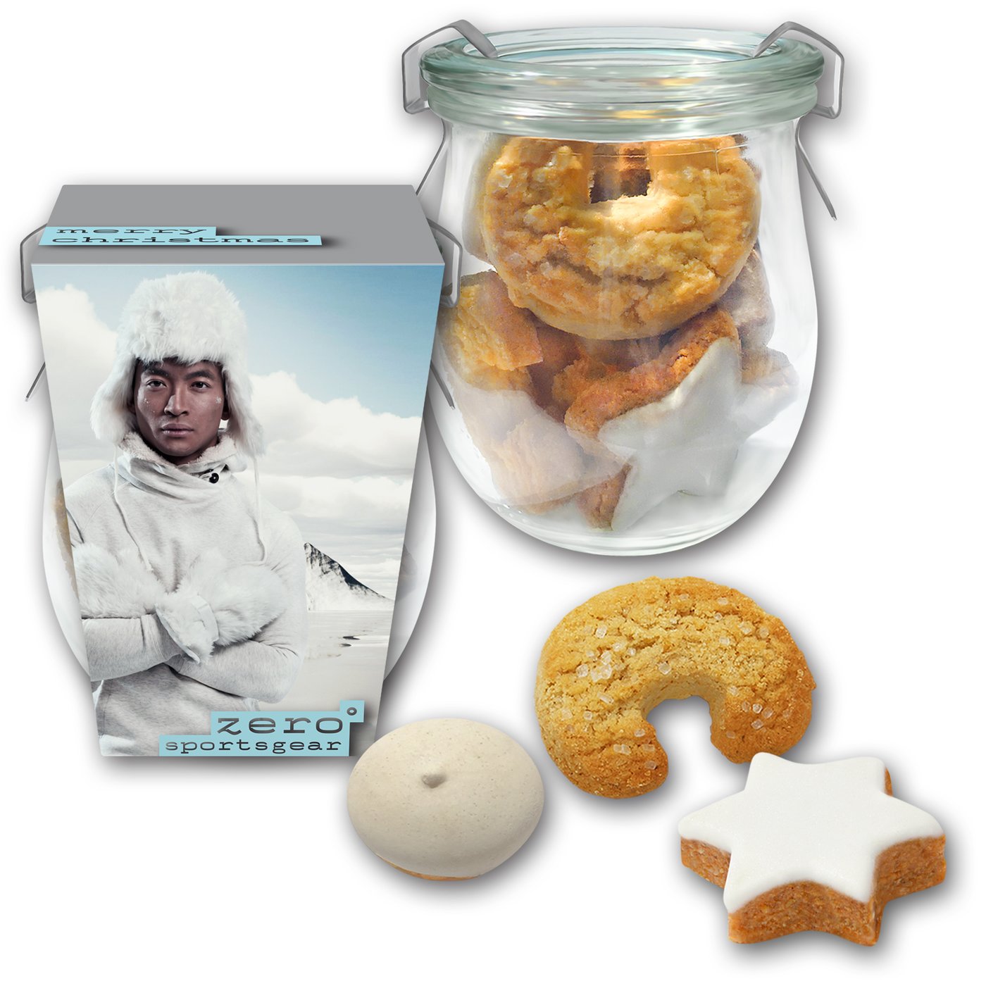 Weihnachtsgebäck im Weckglas
