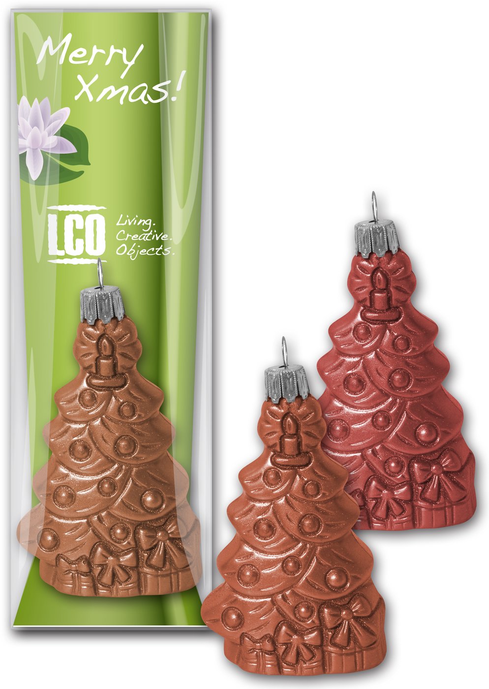 Schoko - Christbaumkugel Baum