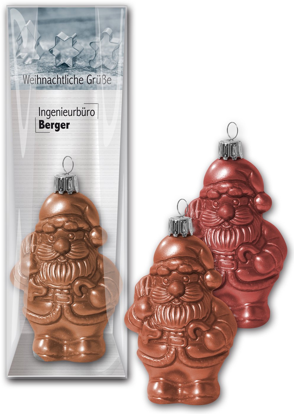 Schoko - Christbaumkugel Nikolaus Bruno