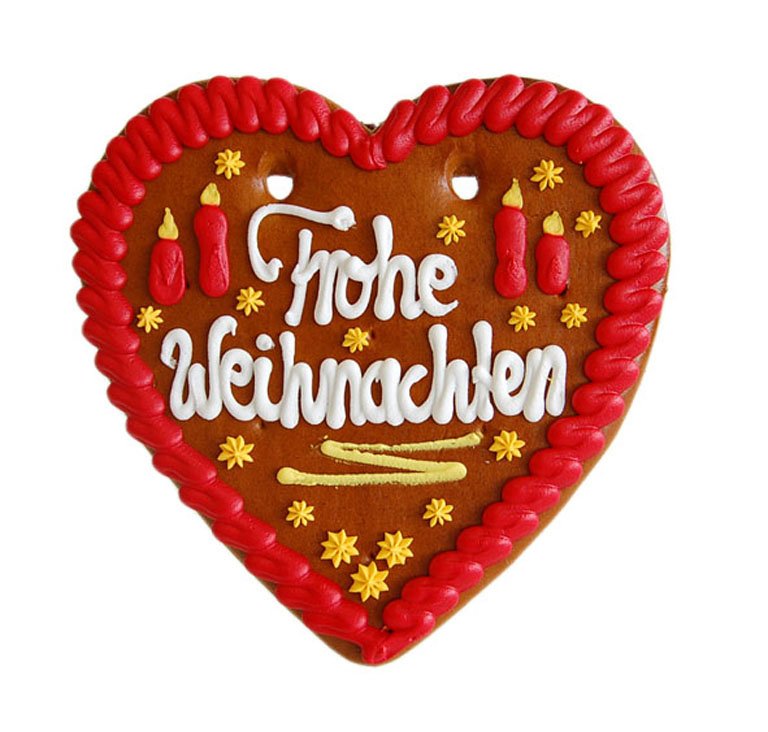 X-mas Lebkuchenherz Gr. 5 Schrift