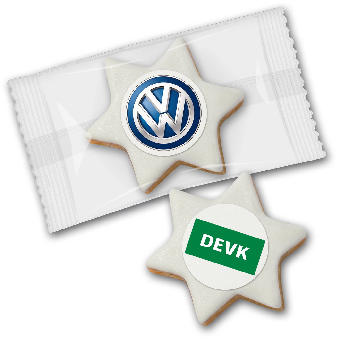 Zimtstern mit Logo