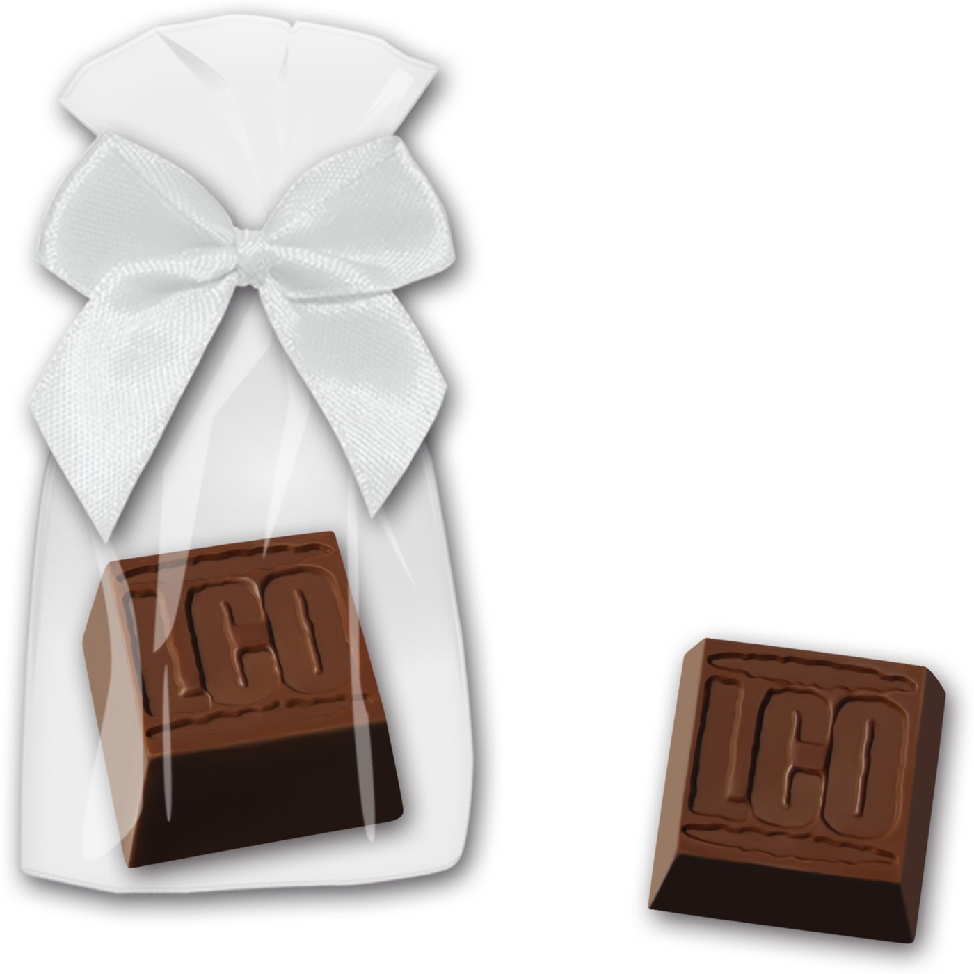 Praline geprägt einzeln