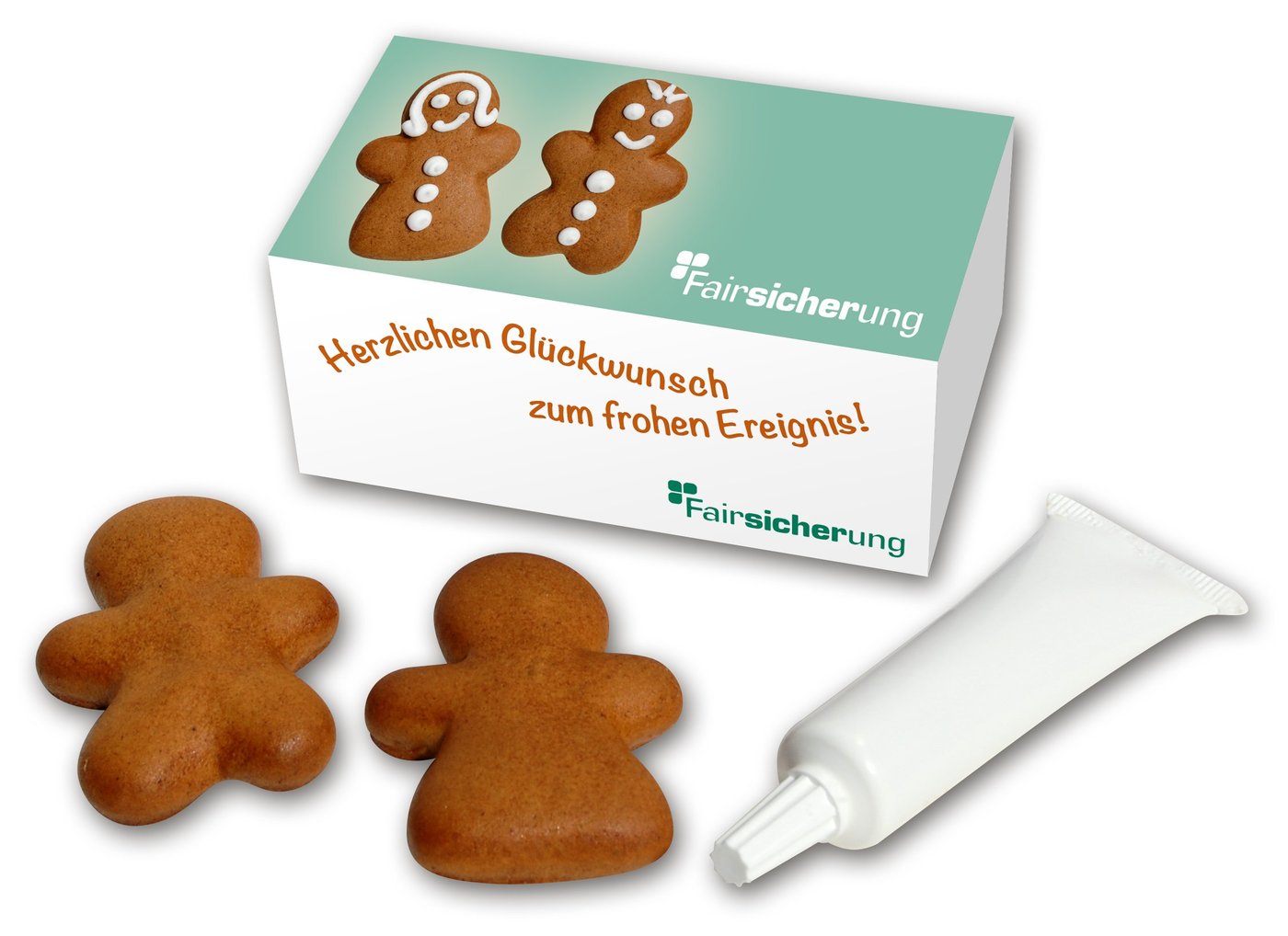 Lebkuchenpärchen Bastelkit mit Bastelzucker