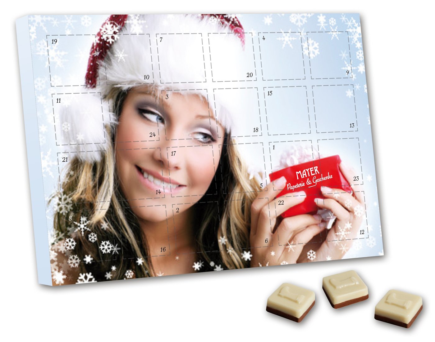 Adventskalender Großbriefformat Duoschokolade