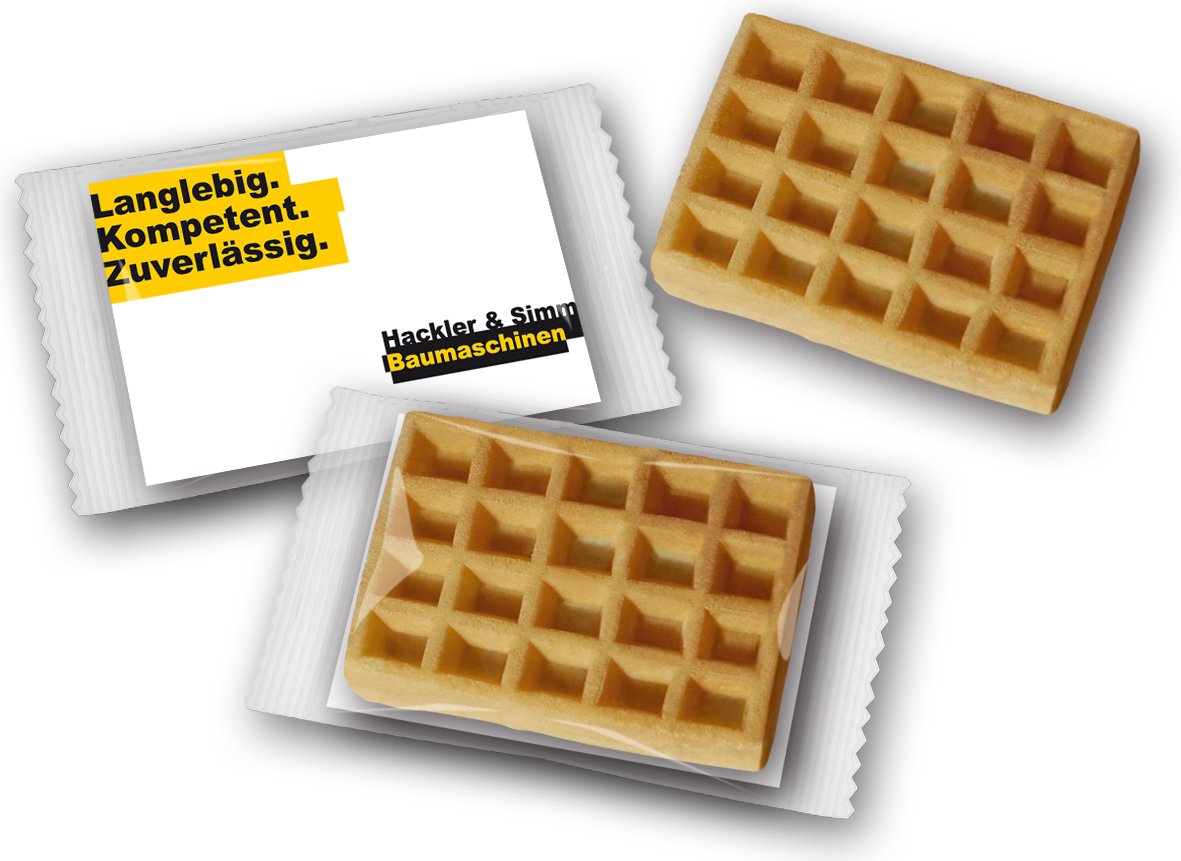 Waffeln auf Karte