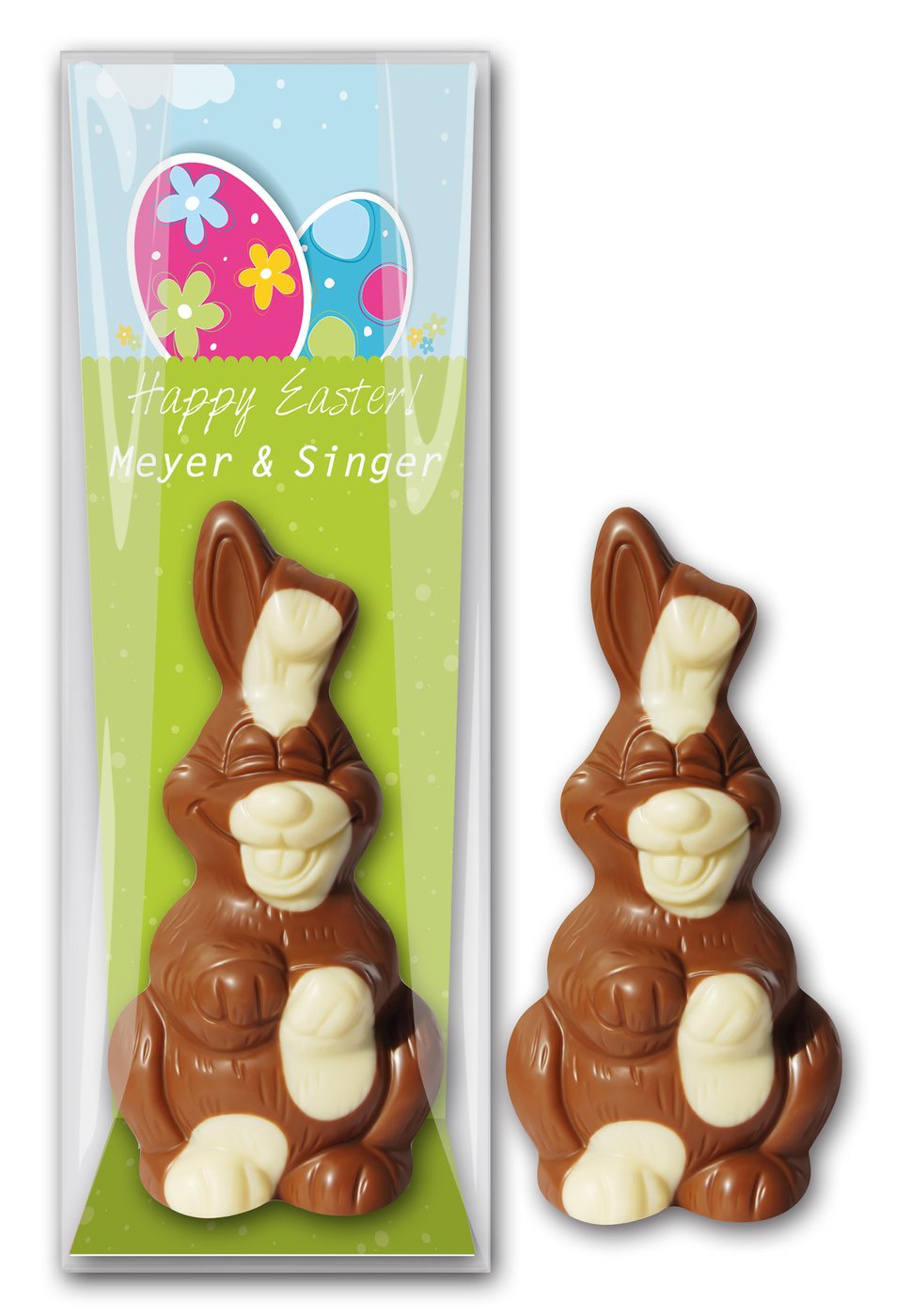 Schokoosterhase mit Karte