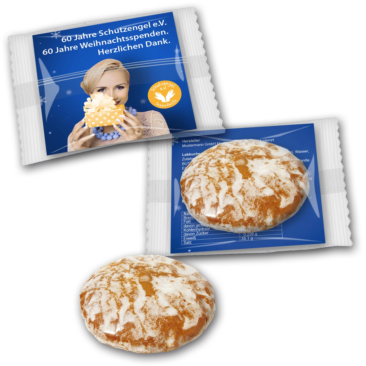 Oblatenlebkuchen auf Karte