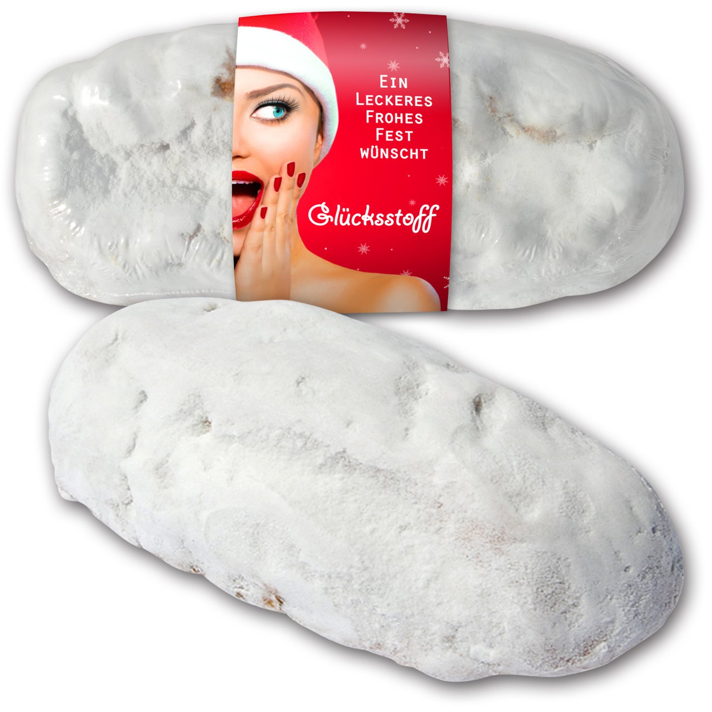 Christstollen 750g mit bedruckter Banderole