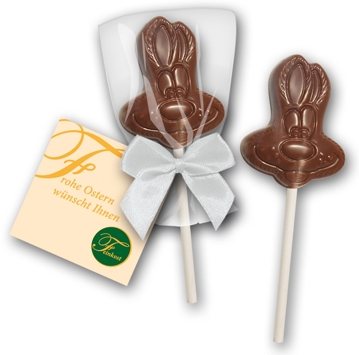 Osterlolly im Glanzbeutel mit Karte