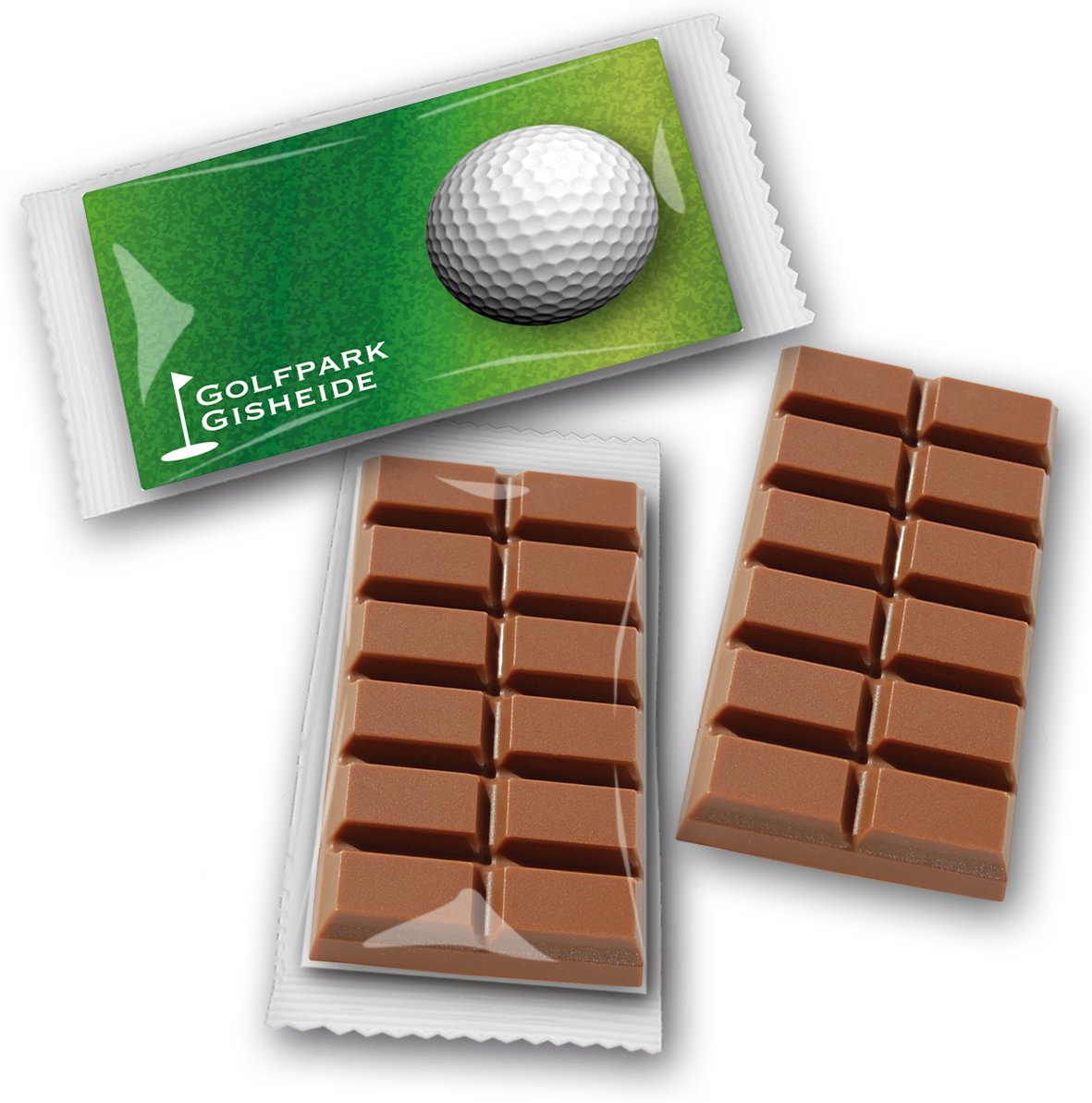 Schokoladentafel 50g auf Karte