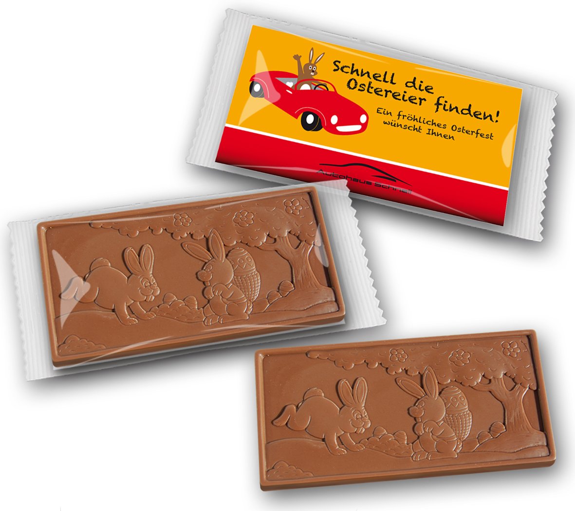 Werbe - Schokoladentafel Ostern