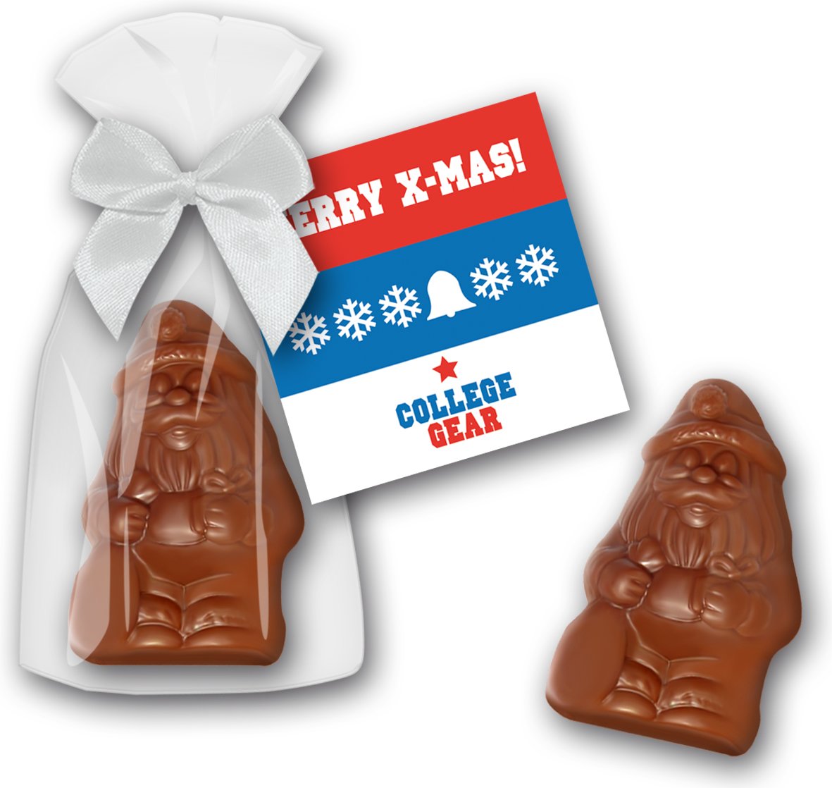 Nikolaus im Glanzbeutel mit Karte