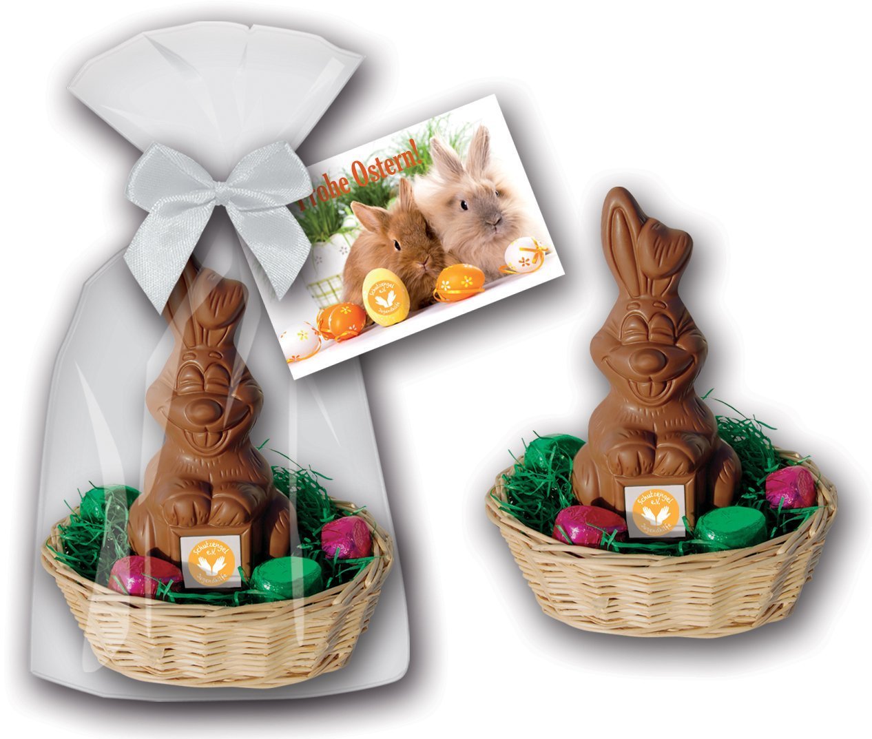 Osternest mit Logo - Osterhasen