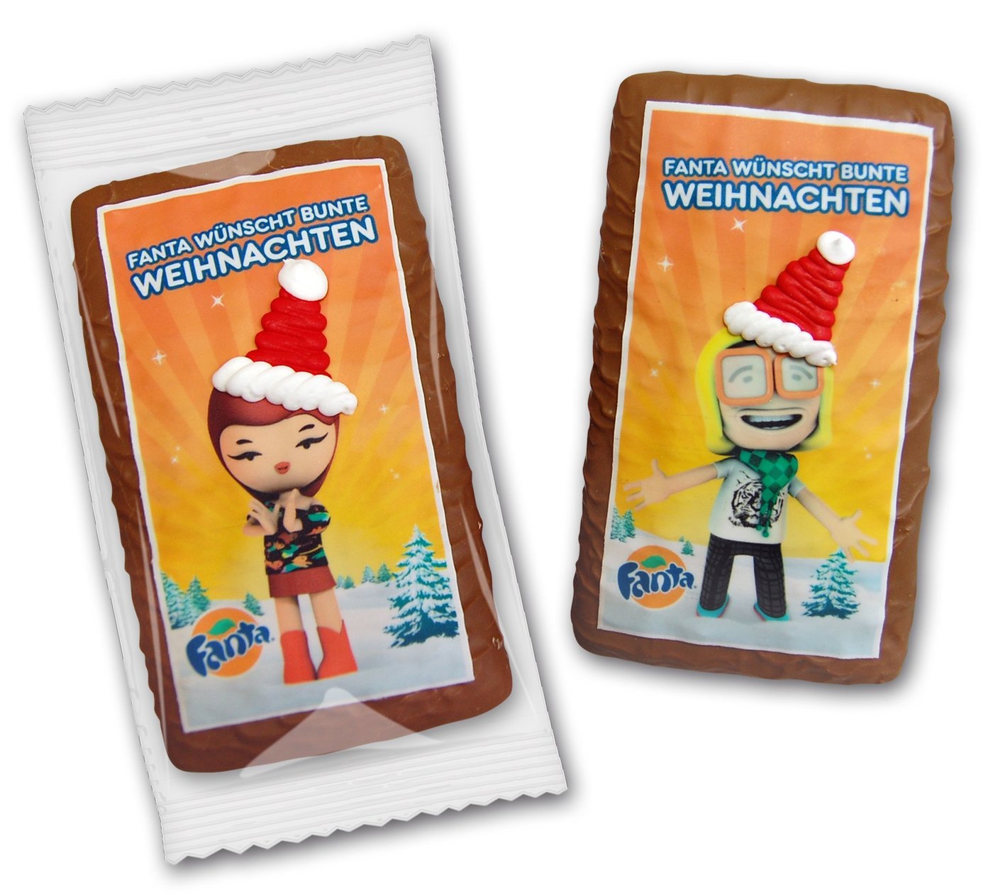 Schokolebkuchen mit bedrucktem Marzipan