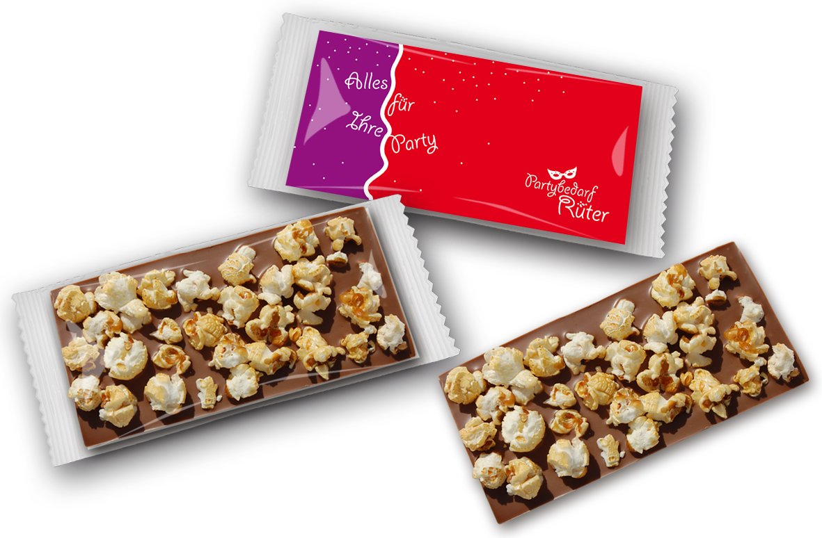 Schokoladentafel Popcorn